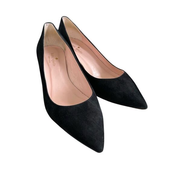 kate spade new york Women's 9 1/2 Dolores Too Suede Block Heel Pumps - Picture 7 of 16